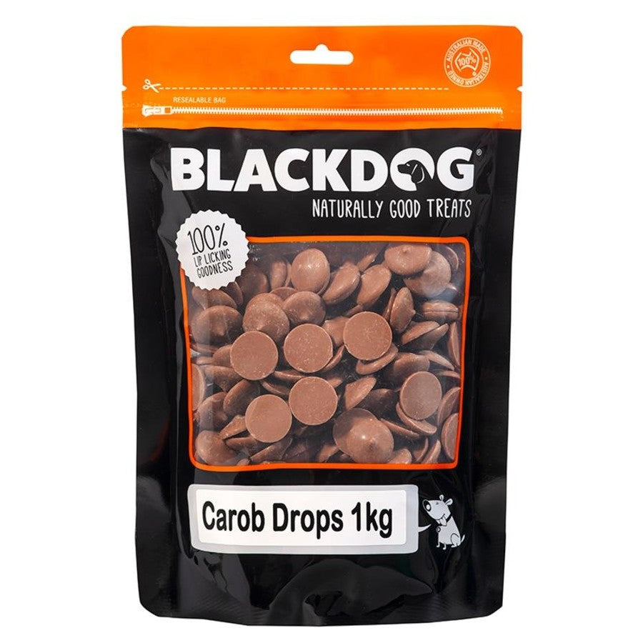 BLACK DOG CAROB DROPS 1KG