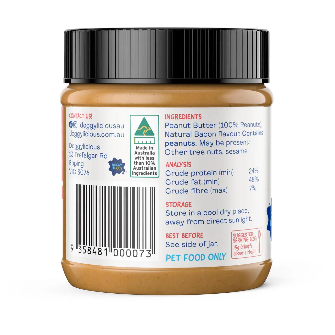 Doggylicious Barkin Bacon Doggy Butter 250g