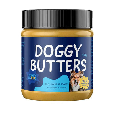 DOGGYLICIOUS DOGGY HIP JOINT AND COAT PEANUT BUTTER 250G