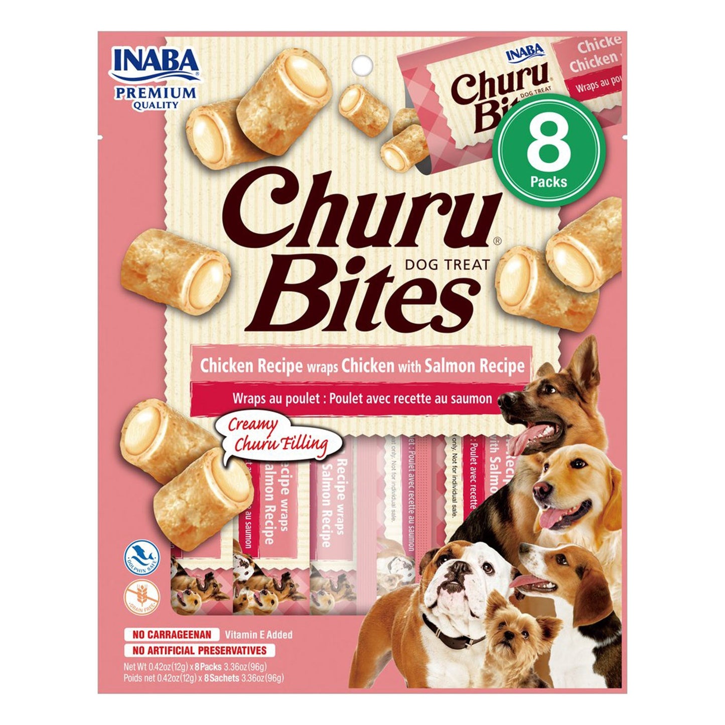 INABA DOG CHURU BITES JOINT SUPPORT CHICKEN WITH SALMON 30