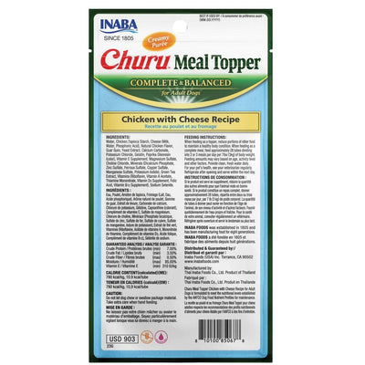 Inaba Dog Churu Meal Topper Chicken Cheese 144g 6pk