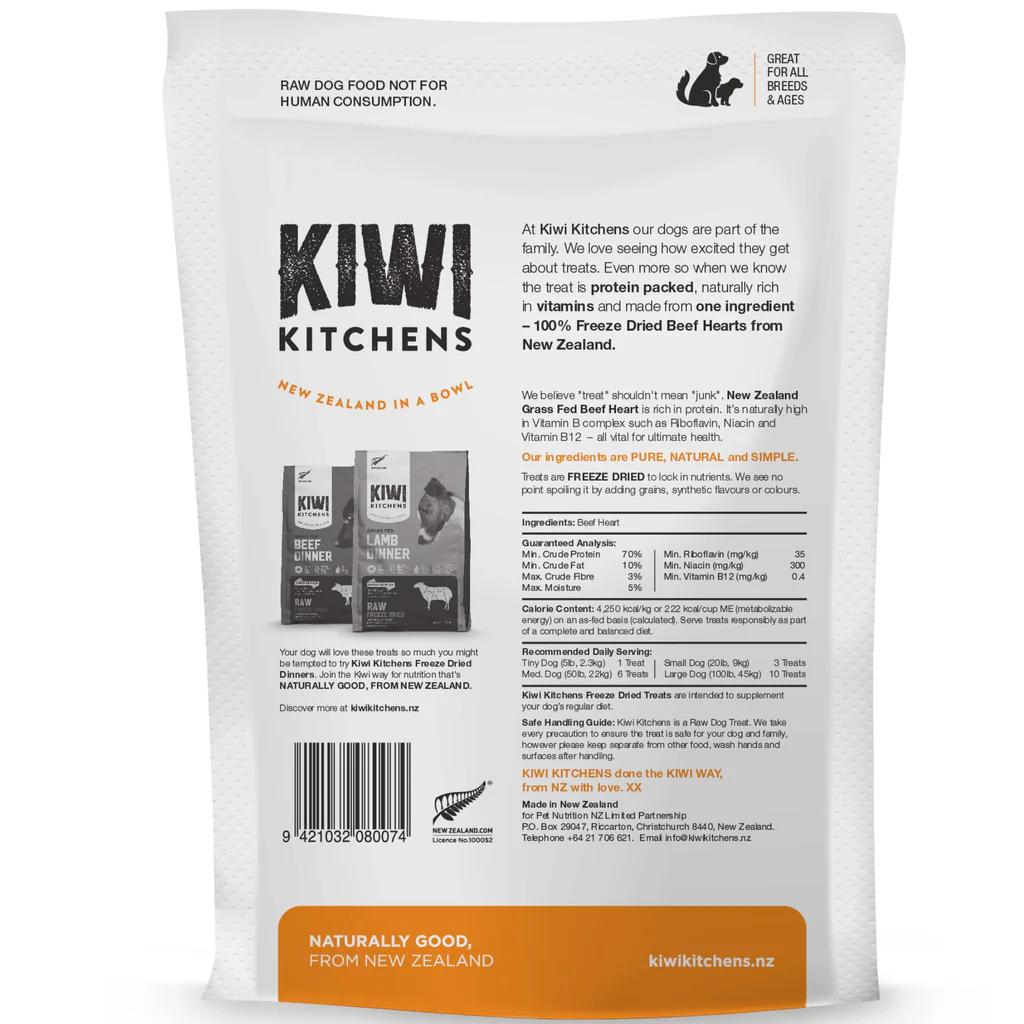 Kiwi Kitchens Freeze Dried Beef Heart Treat 100g
