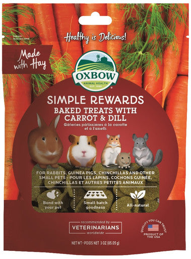 Oxbow Simple Rewards Carrot & Dill Treats 85g