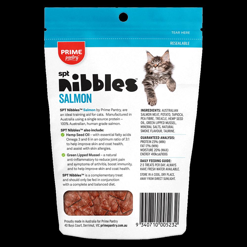 Prime Pantry Nibbles Spt Single Protein Salmon Treats For Cats 40g