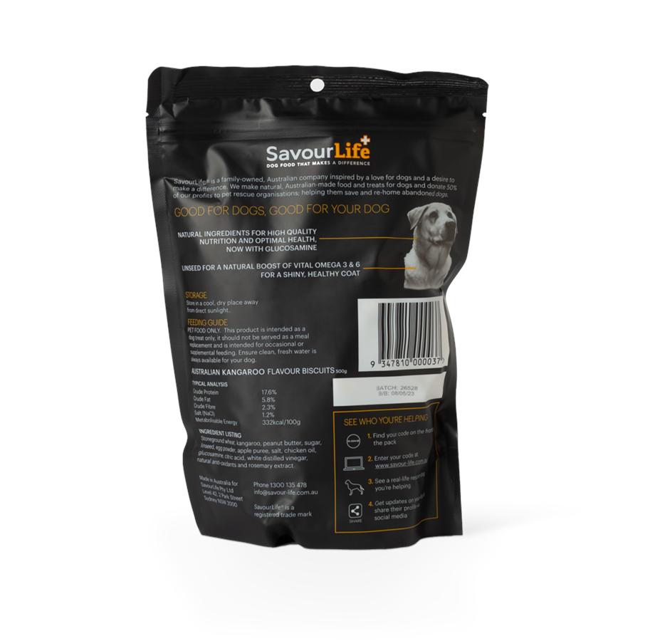 Savourlife Australian Kangaroo Biscuits Dog Treats 500g