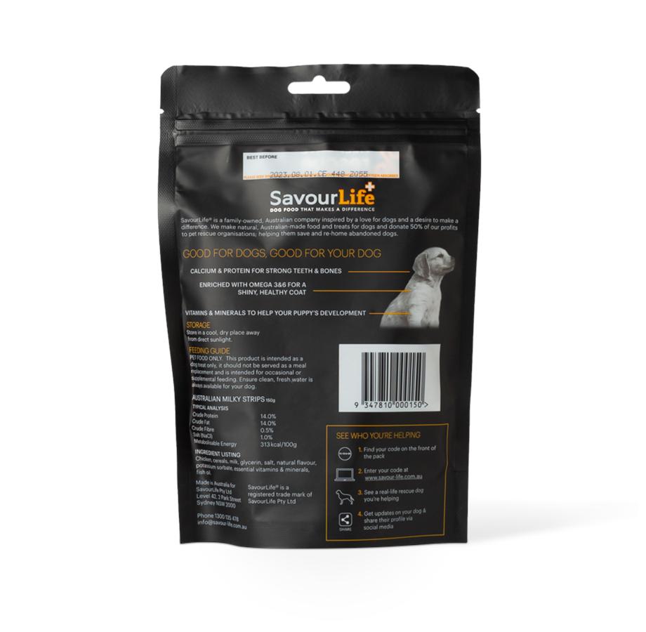 Savourlife Australian Milky Strips 150g