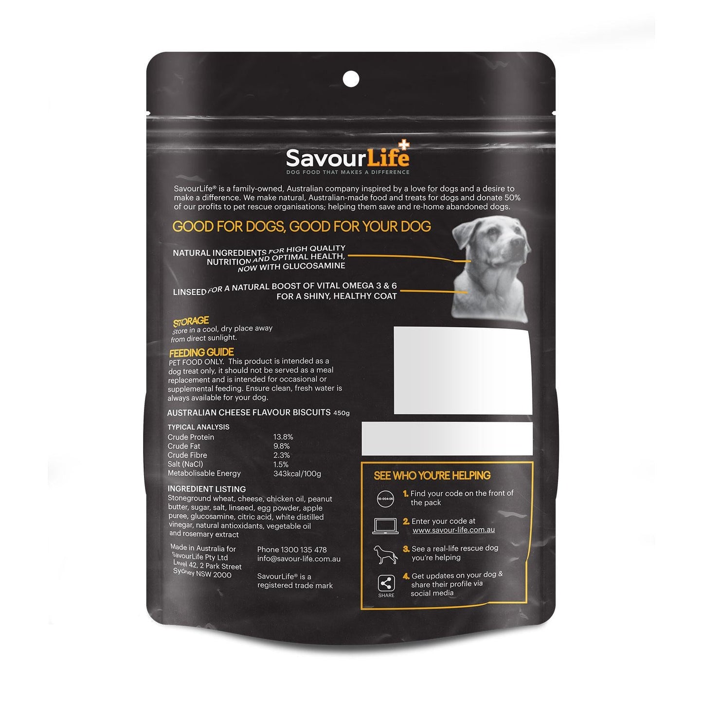 Savourlife Australian Cheese Flavour Biscuits 450g