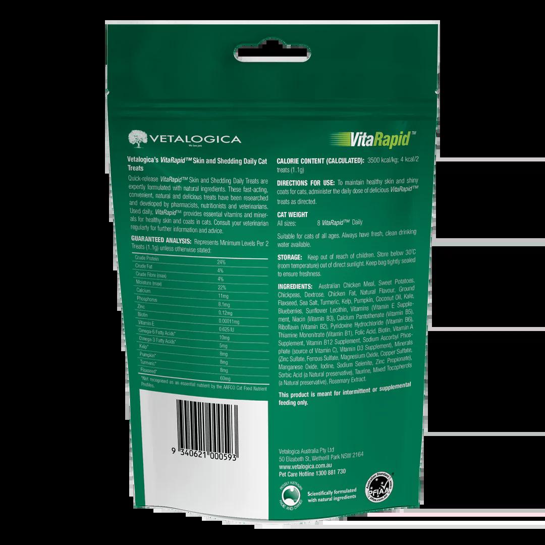 Vitarapid Skin & Shedding Daily Treats For Cats 100g
