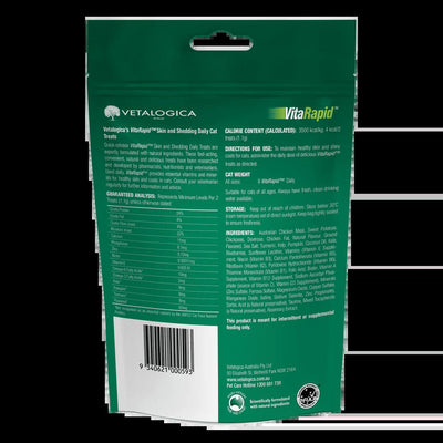 Vitarapid Skin & Shedding Daily Treats For Cats 100g