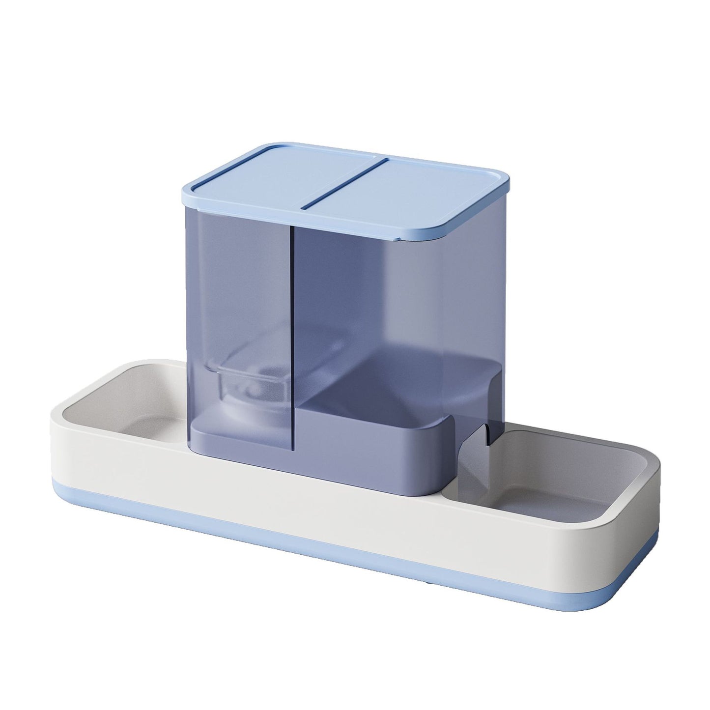 Andala Pets Blue 2-in-1 Automatic Pet Water And Food Dispenser