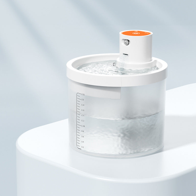 Andala Pets Orange Wireless Automatic Water Fountain - 2.2l