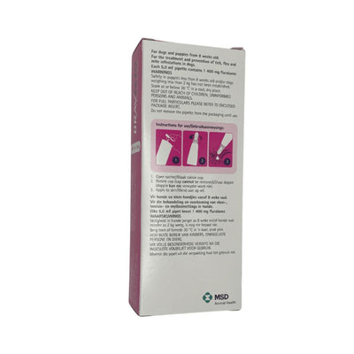 Bravecto Spot On Dog X Lrg 40kg - 56kg Pink