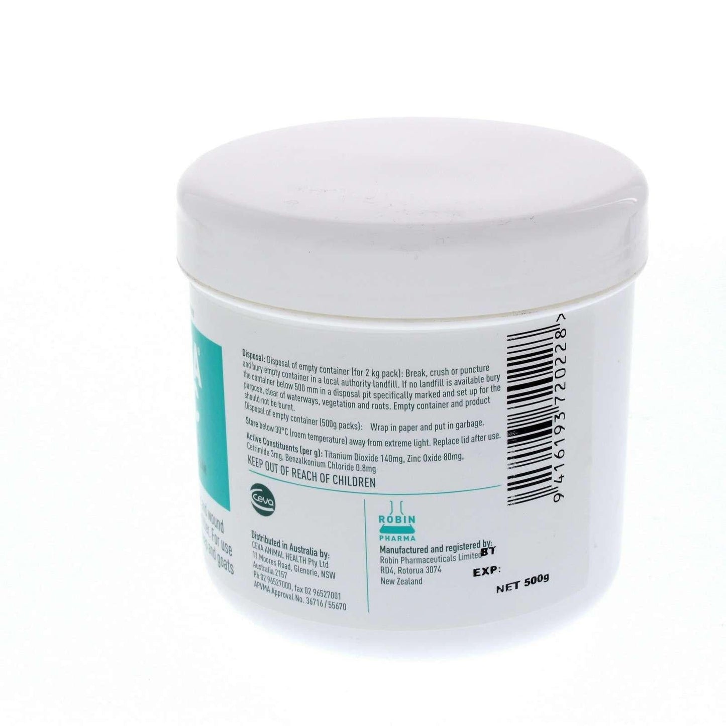 Ceva Filta-Bac Sunfilter & Anti-Bacterial Cream 500g Jar