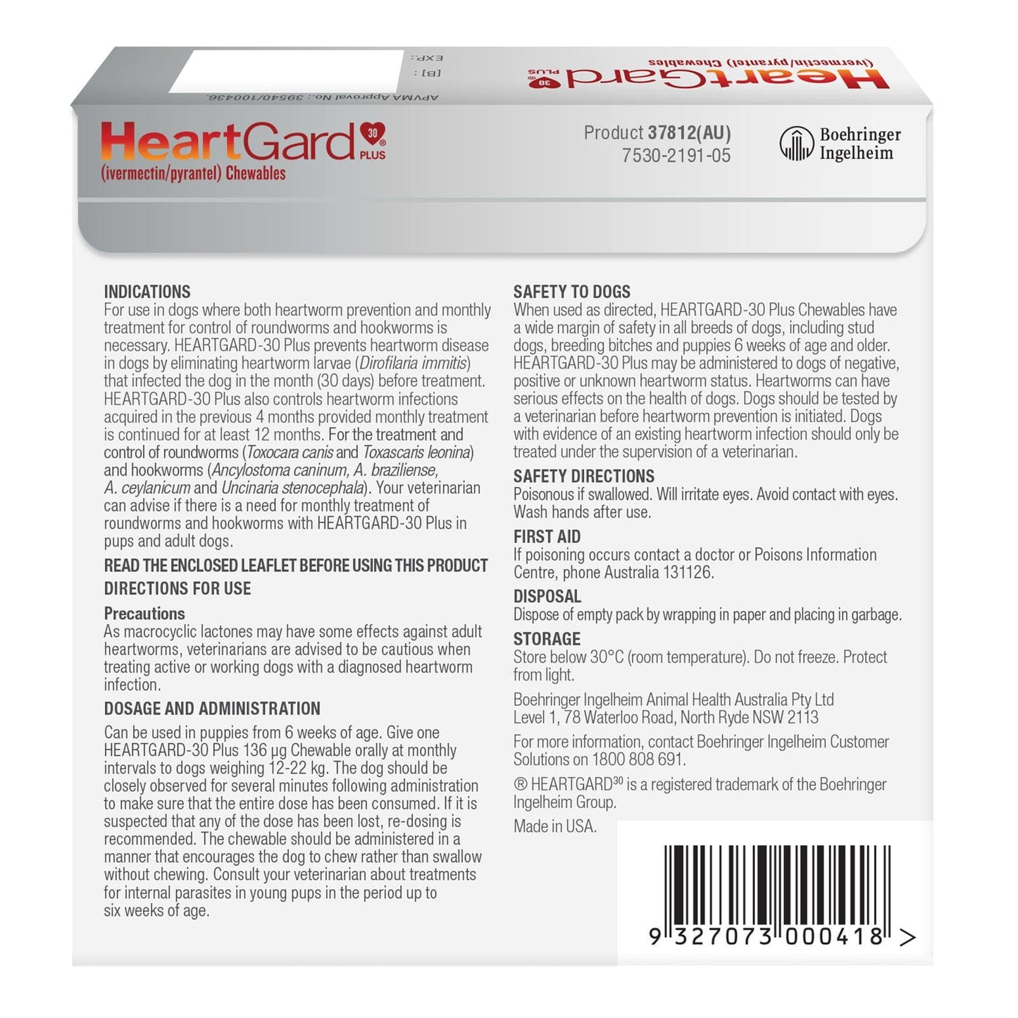 Heartgard Plus Green 6