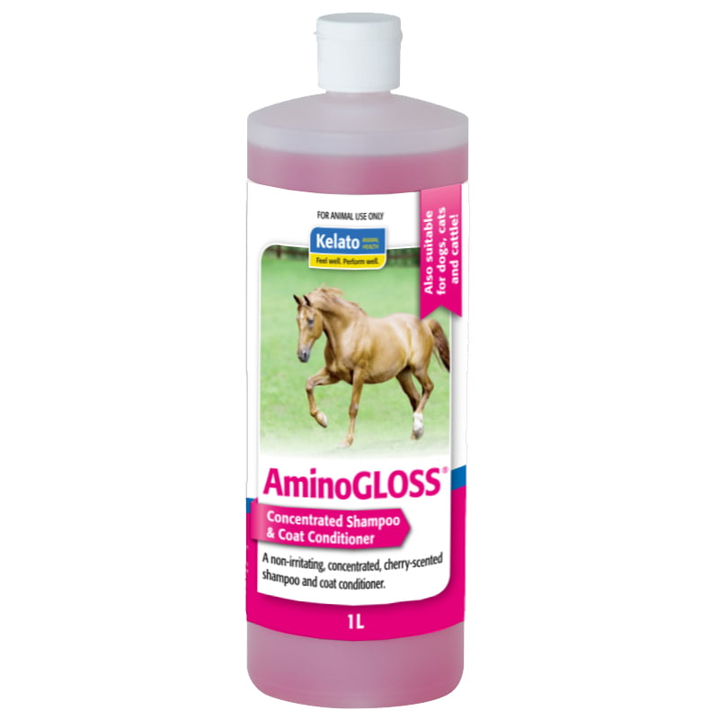 Kelato Aminogloss Concentrated Shampoo & Coat Conditioner For Horses 1L