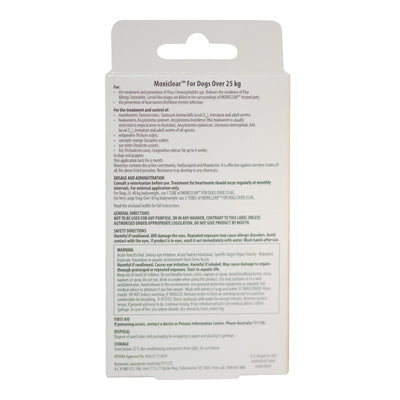 Moxiclear For Dogs Over 25kg 3 Pack