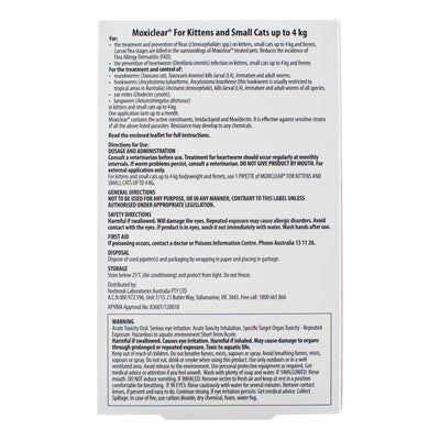 Advocate For Kittens & Small Cats Up To 4kg (Orange) 3 Pack