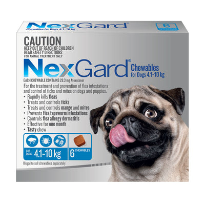 NEXGARD MEDIUM 4.1 - 10KGS 6'S BLUE