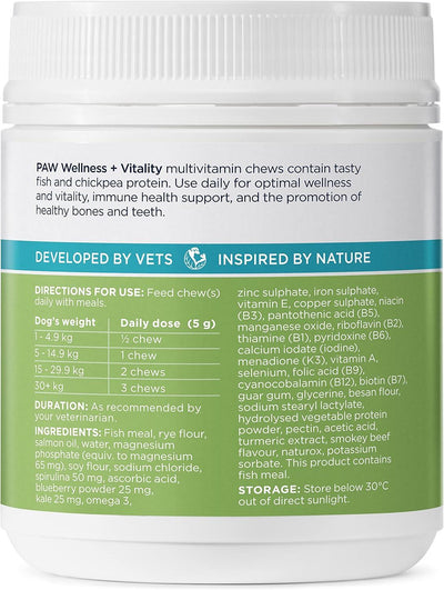 Paw Wellness & Vitality Multivitamin Chews 300g