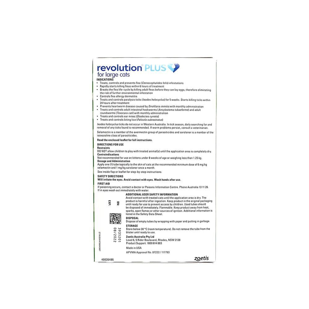 Revolution Plus For Large Cats 5.1-10kg