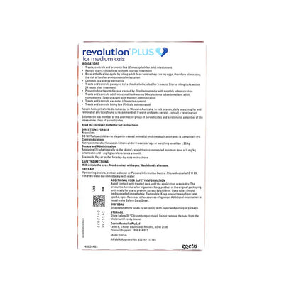 Revolution Cat Plus Medium Cat 3pk 2.5-5kg
