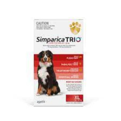 SIMPARICA EXTRA LARGE 40.1-60KG 3S RED