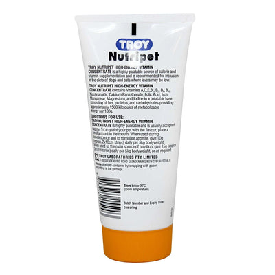 Troy Nutripet Energy Vitamins Minerals Edible Gel 200g