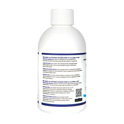 Vetsense Calcium Syrup Nutritional Supplement For Dogs & Cats 1L