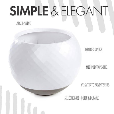 All Fur You Wobbler Slow Feeder Dog Bowl Grey