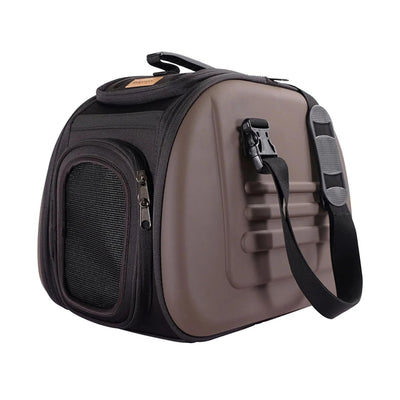 IBIYAYA Classic EVA Collapsible Pet Carrier - Chocolate