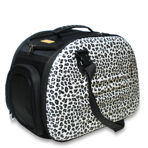 Ibiyaya Classic Eva Collapsible Pet Carrier - Safari Leopard