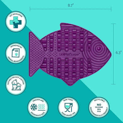 Lickimat Cat Feeder Casper Purple