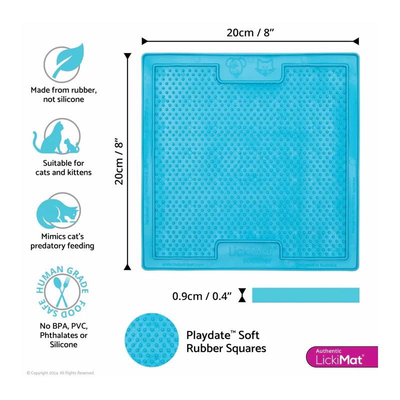 Lickimat Cat Feeder Classic Soother Turquoise