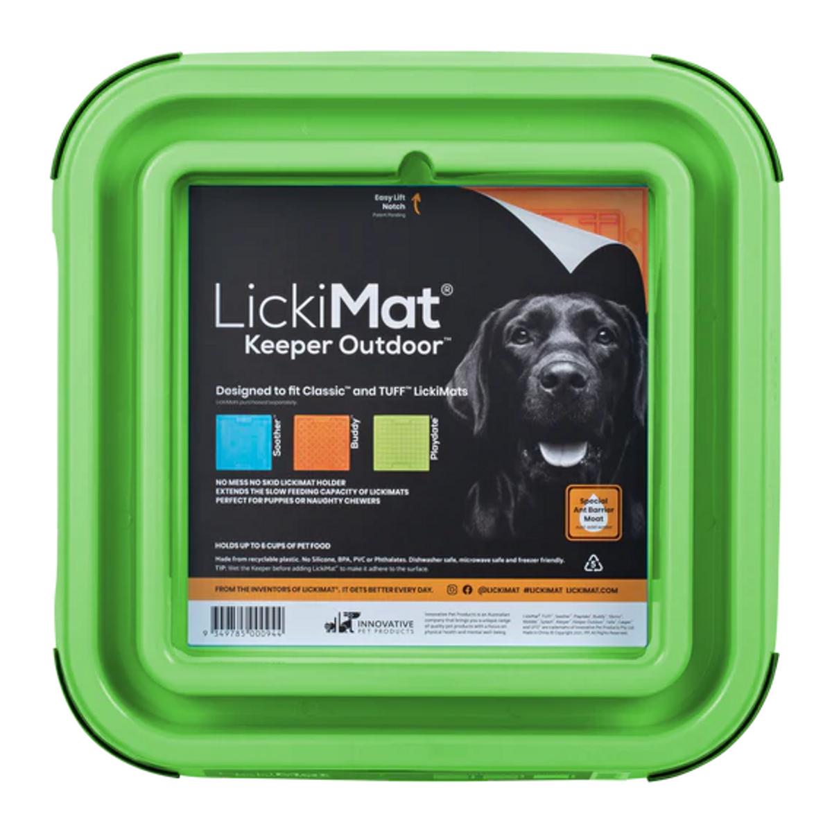 LickiMat Green Outdoor Keeper Ant Free Rim - Fits Classic & Tuff LickiMats for Dogs