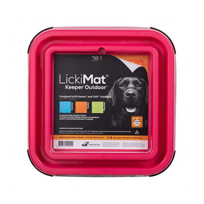 Lickimat Dog Feeder Outdoor Keeper Bundle Pink