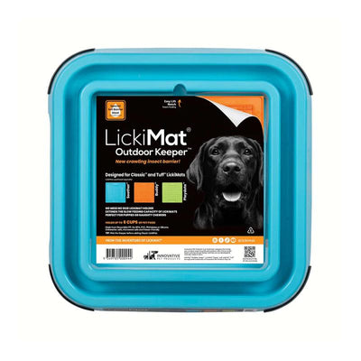 Lickimat Dog Feeder Outdoor Keeper Bundle Turquoise