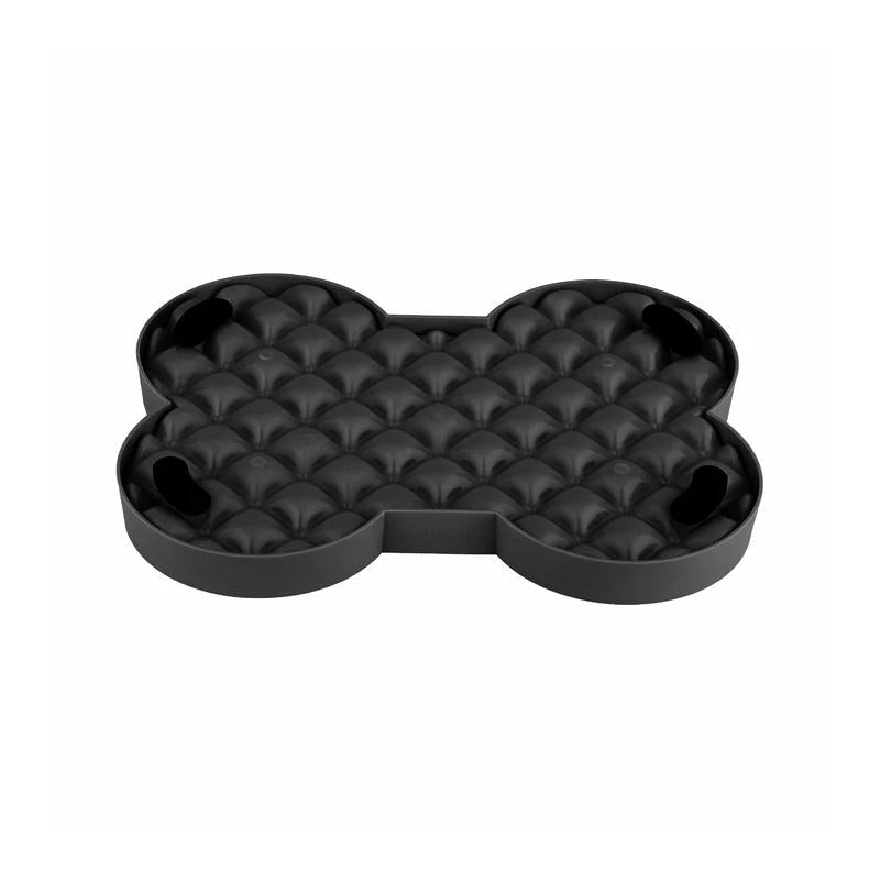 Lickimat Dog Feeder SloDog Feeder Black