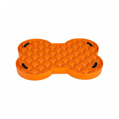 Lickimat Dog Feeder SloDog Feeder Orange