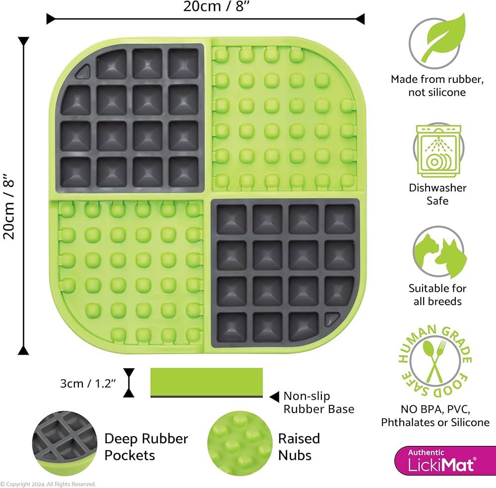 Lickimat Dog Slomo Green