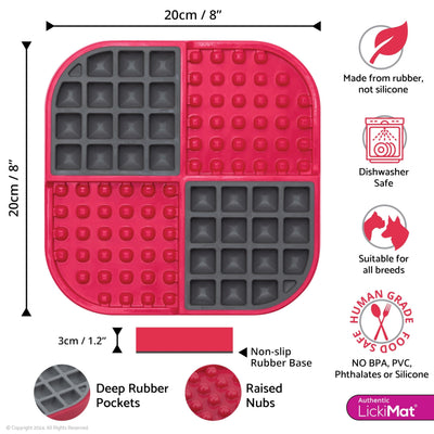 Lickimat Dog Slomo Red