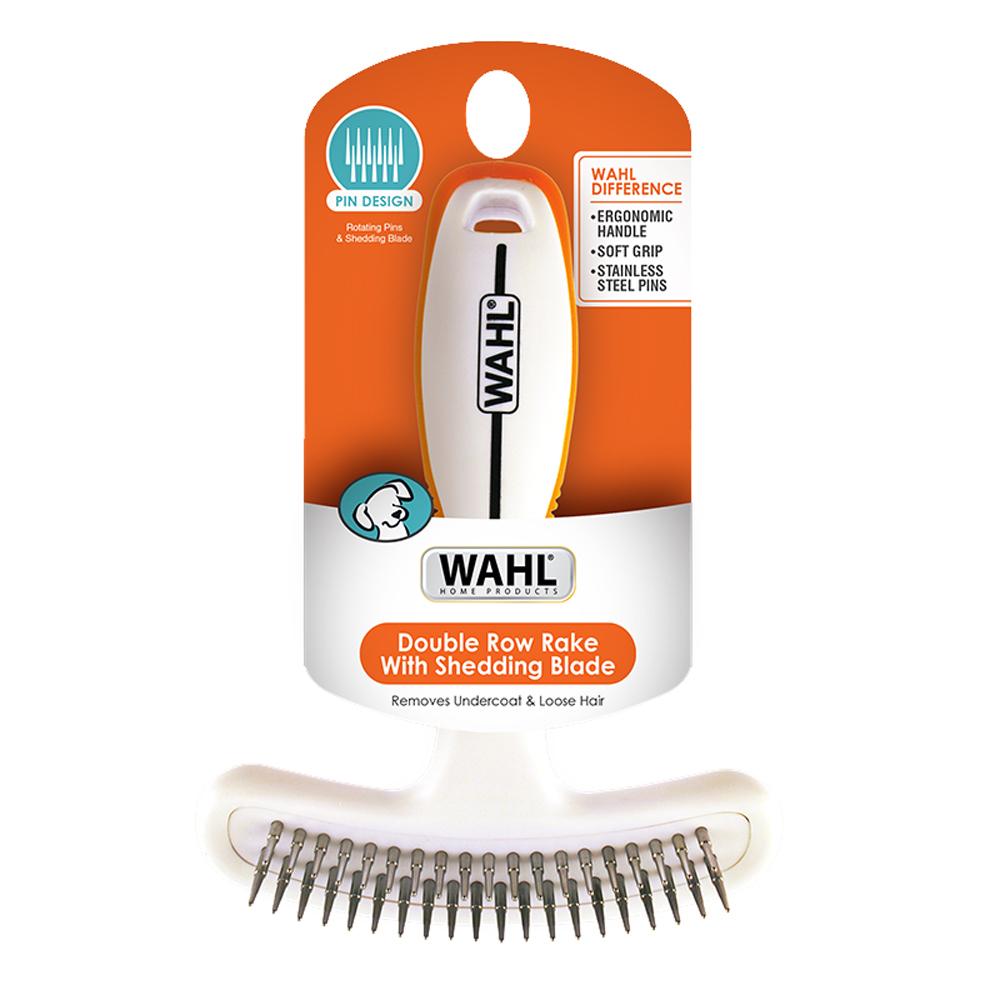 Wahl Orange-White 2 In 1 Rake And Shedding Blade