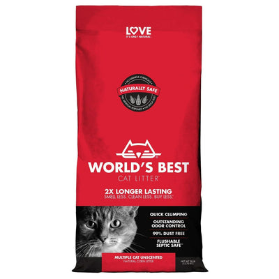 World's Best Multiple Cat Clumping Cat Litter 12.7kg