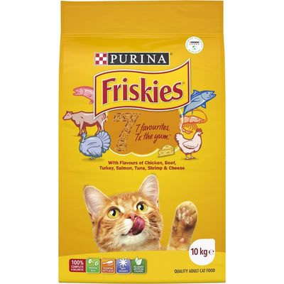 Purina Friskies 7 Flavours Cat Food 10kg
