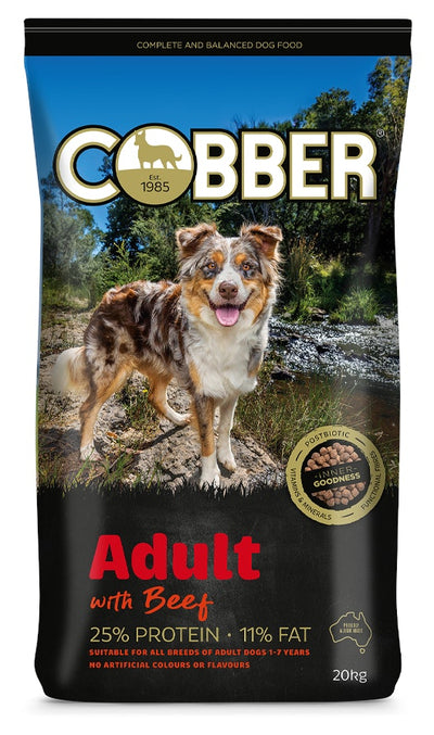 Cobber Adult with Beef Dry Dog Food 3kg
