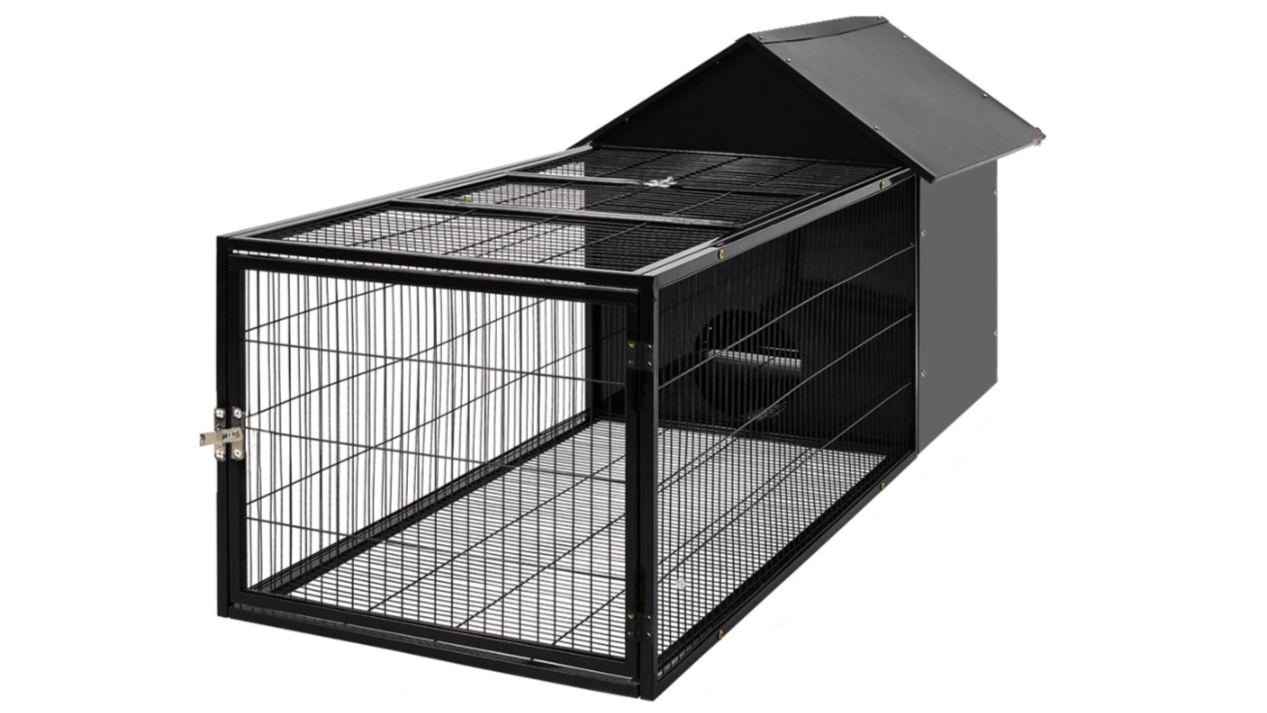 170—65 cm Metal Hutch & Enclosure for Rabbits & Guinea Pigs