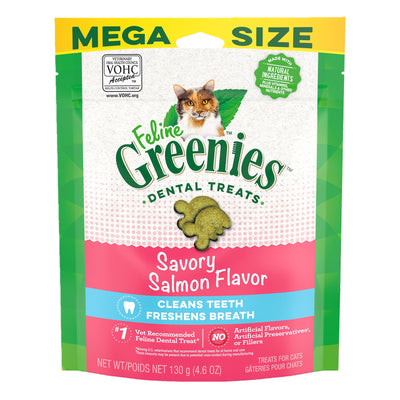 Greenies Feline Savoury Salmon Dental Treats 130g