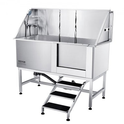 Pro Dog Bathing Station  1.57 m with Stairs | Right Entry