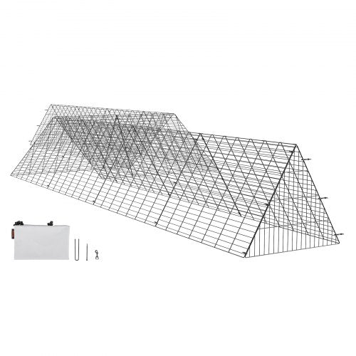 Andala Portable Chicken Tunnel – 729x200x61.5cm Outdoor Run for Chickens, Ducks & Rabbits (2 Sets)