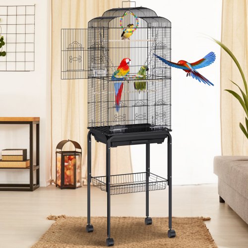 Andala 60" Large Flight Bird Cage – Metal Parakeet Cage for Cockatiels & Parrots