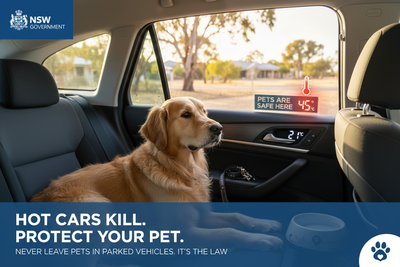 NSW Government Moves to Toughen Penalties for Leaving Dogs in Hot Cars